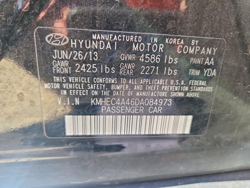 Продажа на аукционе авто 2013 Hyundai Sonata, vin: KMHEC4A46DA084973, номер лота: 52343406
