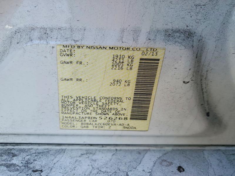 Продажа на аукционе авто 2013 Nissan Altima, vin: 1N4AL3AP8DN526268, номер лота: 52763706