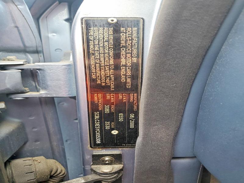 Продажа на аукционе авто 2000 Bentley Arnage, vin: SCBLC31E5YCX05308, номер лота: 54592096