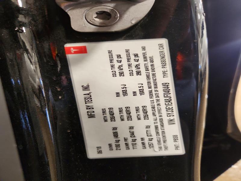 2018 Tesla Model 3 მანქანა იყიდება აუქციონზე, vin: 5YJ3E1EA8JF048449, აუქციონის ნომერი: 54060166