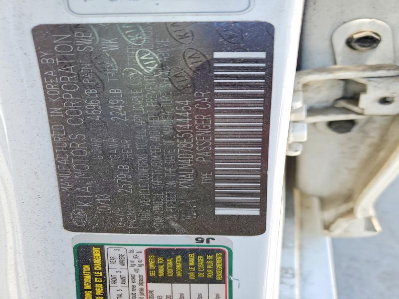 52936476 :رقم المزاد ، KNALN4D78E5144464 vin ، 2014 Kia Cadenza مزاد بيع