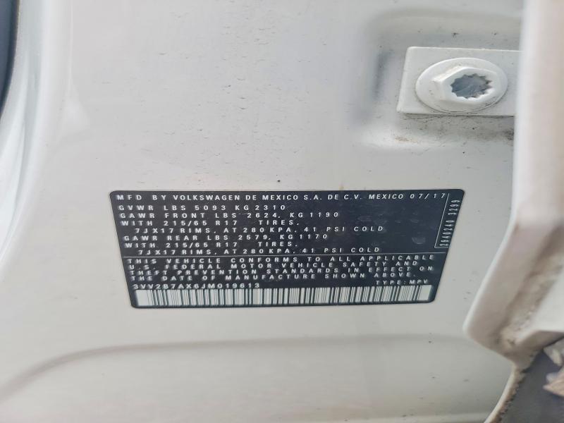 Продажа на аукционе авто 2018 Volkswagen Tiguan, vin: 3VV2B7AX6JM019613, номер лота: 53723456