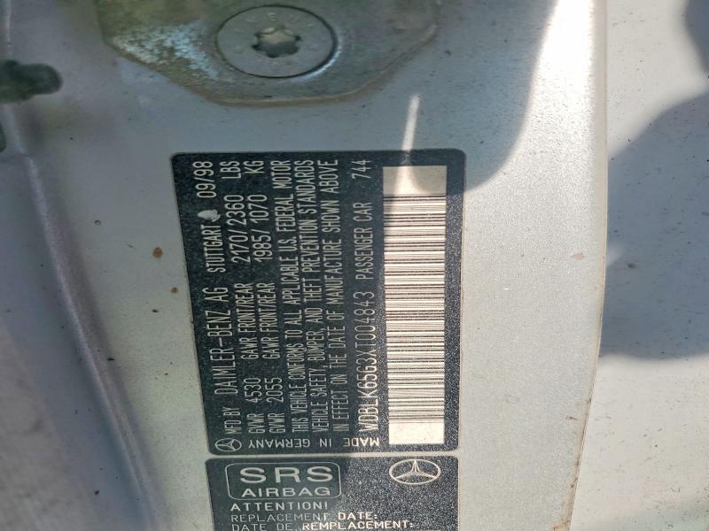 Aukcja sprzedaży 1999 Mercedes-benz Clk, vin: WDBLK65G3XT004843, numer aukcji: 54348146