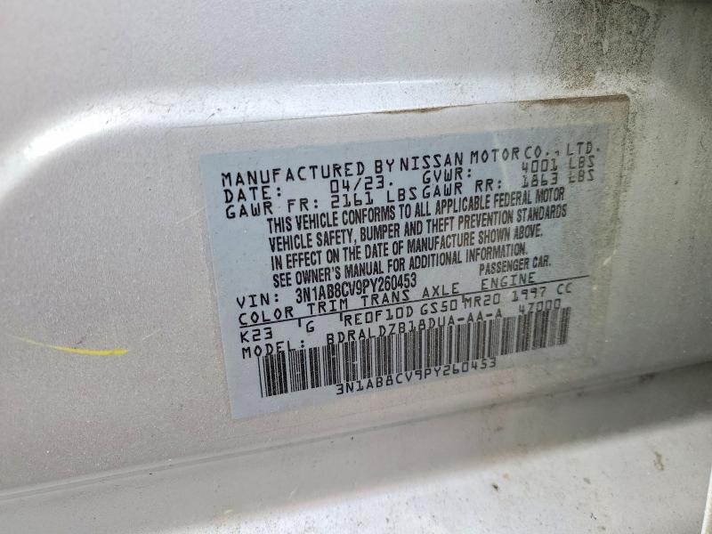 Aukcja sprzedaży 2023 Nissan Sentra, vin: 3N1AB8CV9PY260453, numer aukcji: 53398436