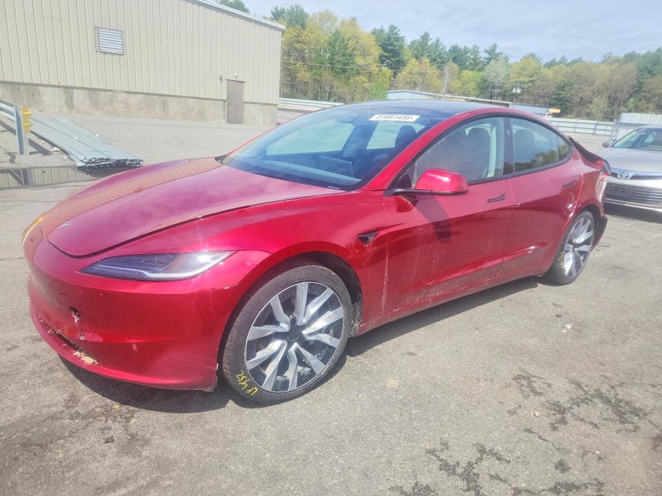 51661456 :رقم المزاد ، 5YJ3E1EA4RF722799 vin ، 2024 Tesla Model 3 مزاد بيع