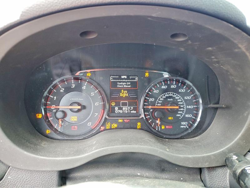 Aukcja sprzedaży 2019 Subaru Wrx, vin: JF1VA1N64K8807038, numer aukcji: 52233636