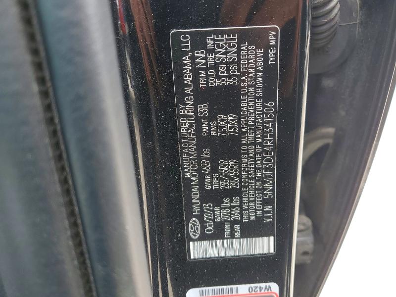 Продаж на аукціоні авто 2024 Hyundai Tucson, vin: 5NMJF3DE4RH341506, номер лоту: 53658736