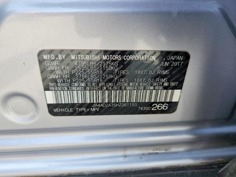 Продажа на аукционе авто 2017 Mitsubishi Outlander, vin: JA4AD2A35HZ061150, номер лота: 55378166