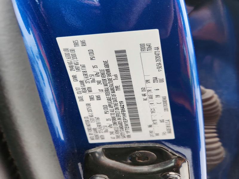 51866426 :رقم المزاد ، 1FTEW1EP1HFB64219 vin ، 2017 Ford F150 مزاد بيع