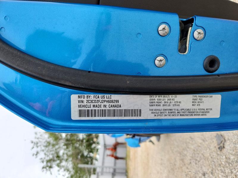 Продажа на аукционе авто 2023 Dodge Challenger, vin: 2C3CDZFJ2PH606299, номер лота: 53108996