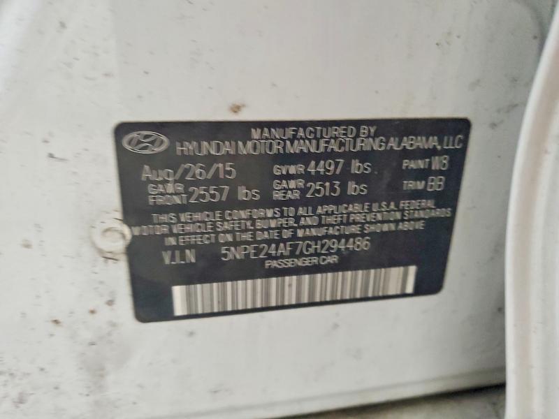 Продажа на аукционе авто 2016 Hyundai Sonata, vin: 5NPE24AF7GH294486, номер лота: 54155556