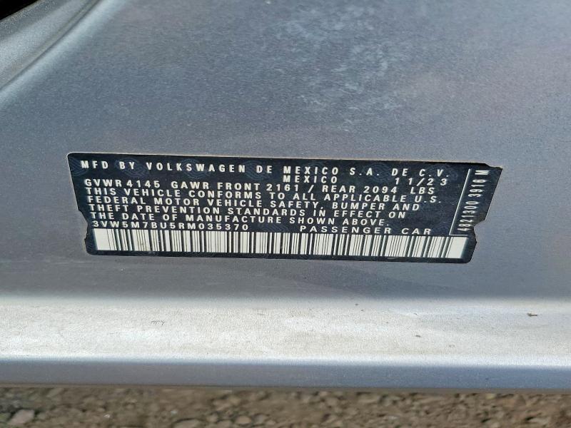 Продаж на аукціоні авто 2024 Volkswagen Jetta, vin: 3VW5M7BU5RM035370, номер лоту: 54055656