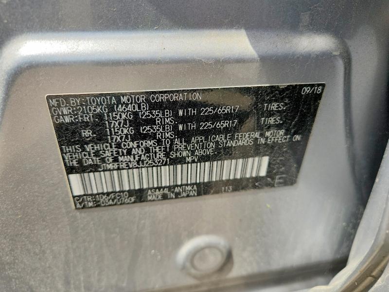 53845736 :رقم المزاد ، JTMRFREV8JJ253271 vin ، 2018 Toyota Rav4 مزاد بيع