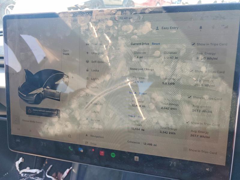 55050816 :رقم المزاد ، 5YJ3E1EB9SF964003 vin ، 2025 Tesla Model 3 مزاد بيع