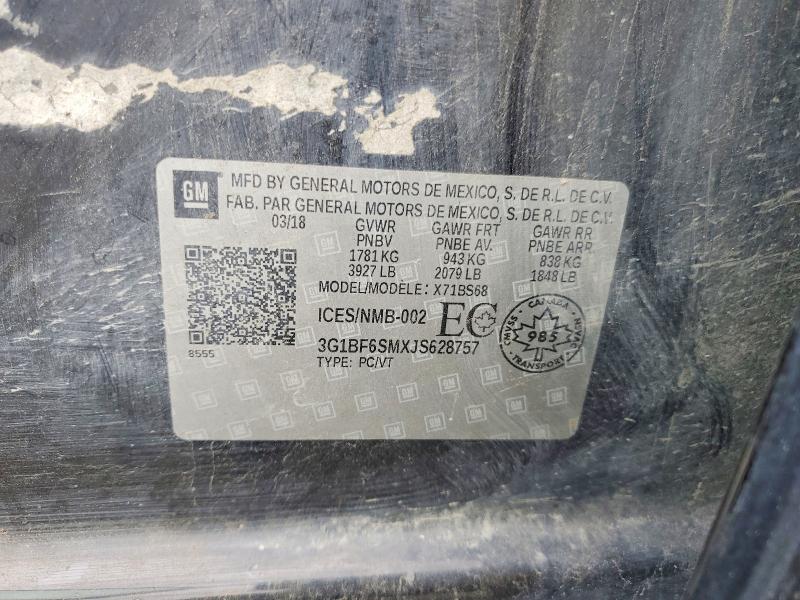 Продажа на аукционе авто 2018 Chevrolet Cruze, vin: 3G1BF6SMXJS628757, номер лота: 50370746