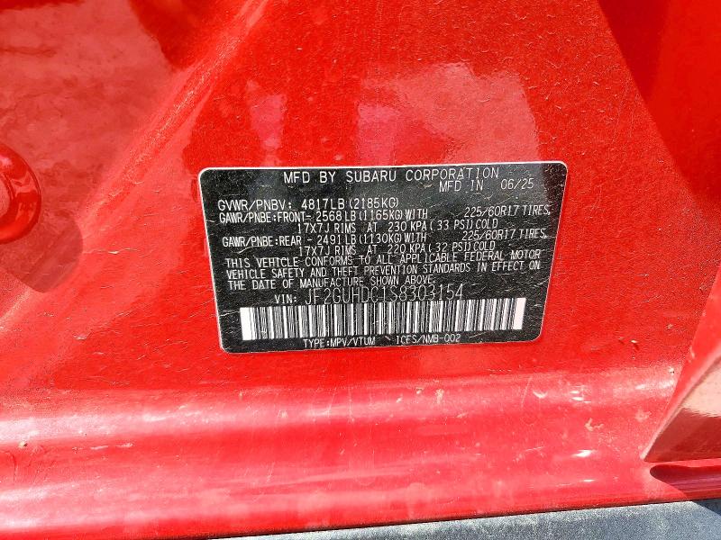 Продаж на аукціоні авто 2025 Subaru Crosstrek, vin: JF2GUHDC1S8303154, номер лоту: 55344656