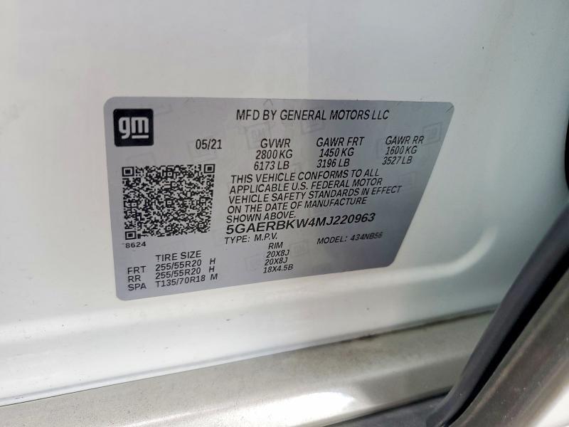 Продажа на аукционе авто 2021 Buick Enclave, vin: 5GAERBKW4MJ220963, номер лота: 53773926
