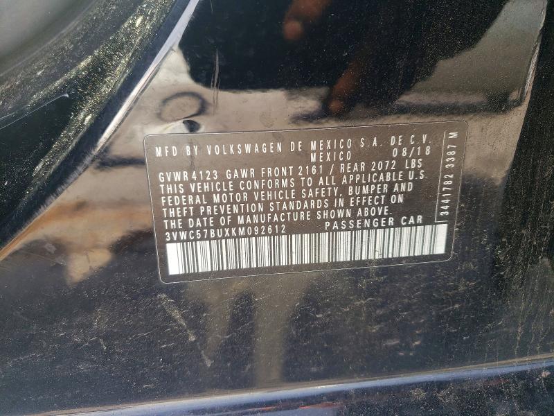 Продаж на аукціоні авто 2019 Volkswagen Jetta, vin: 3VWC57BUXKM092612, номер лоту: 49085926