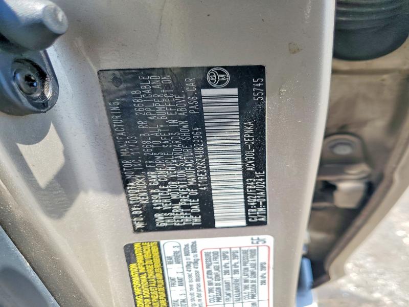Aukcja sprzedaży 2004 Toyota Camry, vin: 4T1BE32K24U829964, numer aukcji: 54184926