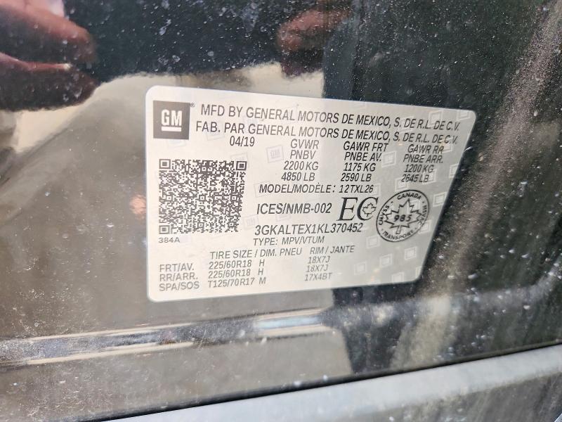 Продаж на аукціоні авто 2019 Gmc Terrain, vin: 3GKALTEX1KL370452, номер лоту: 53908026