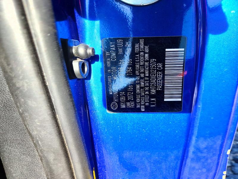 53304096 :رقم المزاد ، KMHTC6ADXEU215079 vin ، 2014 Hyundai Veloster مزاد بيع