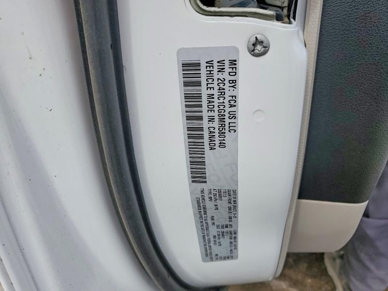 Aukcja sprzedaży 2021 Chrysler Voyager, vin: 2C4RC1CG8MR580140, numer aukcji: 53842396