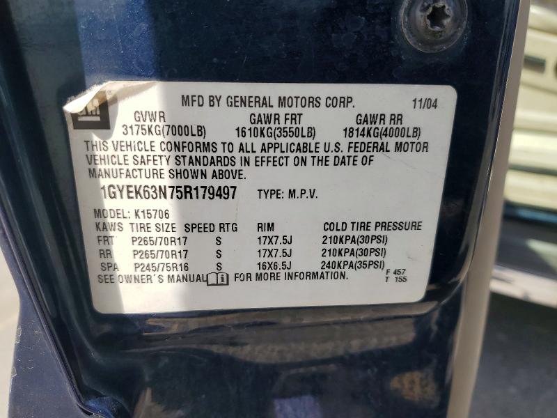 Продажа на аукционе авто 2005 Cadillac Escalade, vin: 1GYEK63N75R179497, номер лота: 54144736