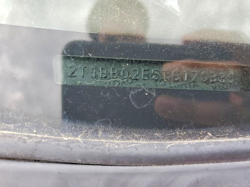 48159446 :رقم المزاد ، 2T1BB02E5TC170330 vin ، 1996 Toyota Corolla مزاد بيع
