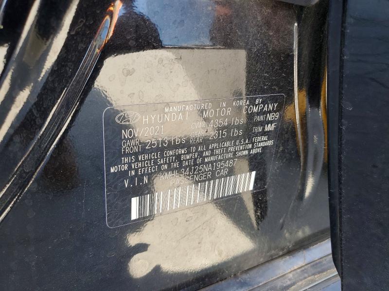 Продажа на аукционе авто 2022 Hyundai Sonata, vin: KMHL34J25NA195487, номер лота: 51974976
