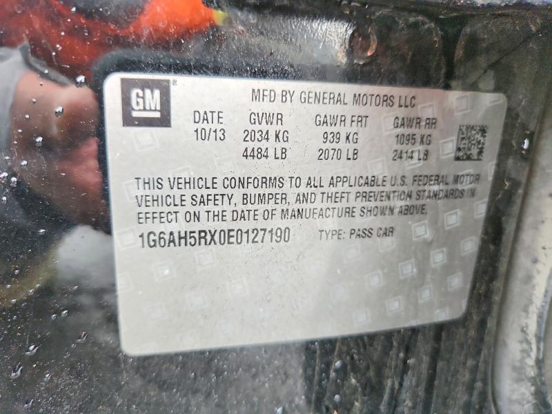 Продажа на аукционе авто 2014 Cadillac Ats, vin: 1G6AH5RX0E0127190, номер лота: 54537756