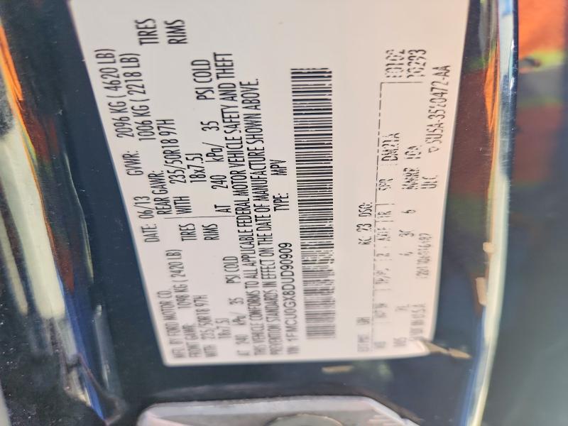 Aukcja sprzedaży 2013 Ford Escape, vin: 1FMCU0GX8DUD90909, numer aukcji: 53743816