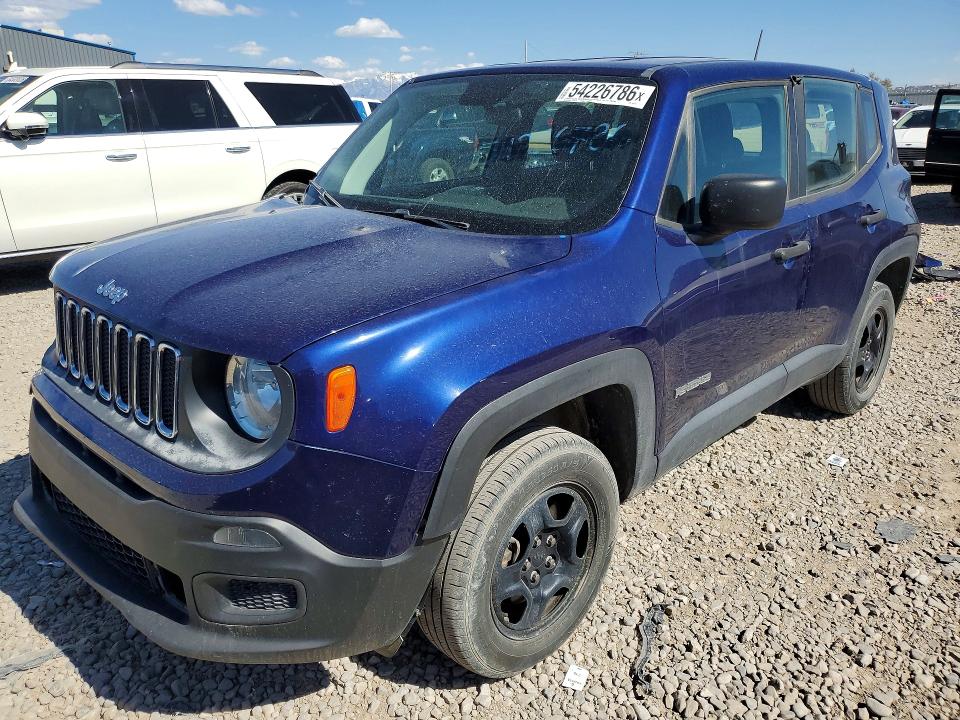 2018 Jeep Renegade მანქანა იყიდება აუქციონზე, vin: ZACCJBAB5JPG89129, აუქციონის ნომერი: 54226786