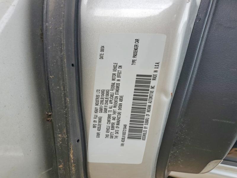Aukcja sprzedaży 2005 Subaru Legacy, vin: 4S3BL616357210449, numer aukcji: 51199706