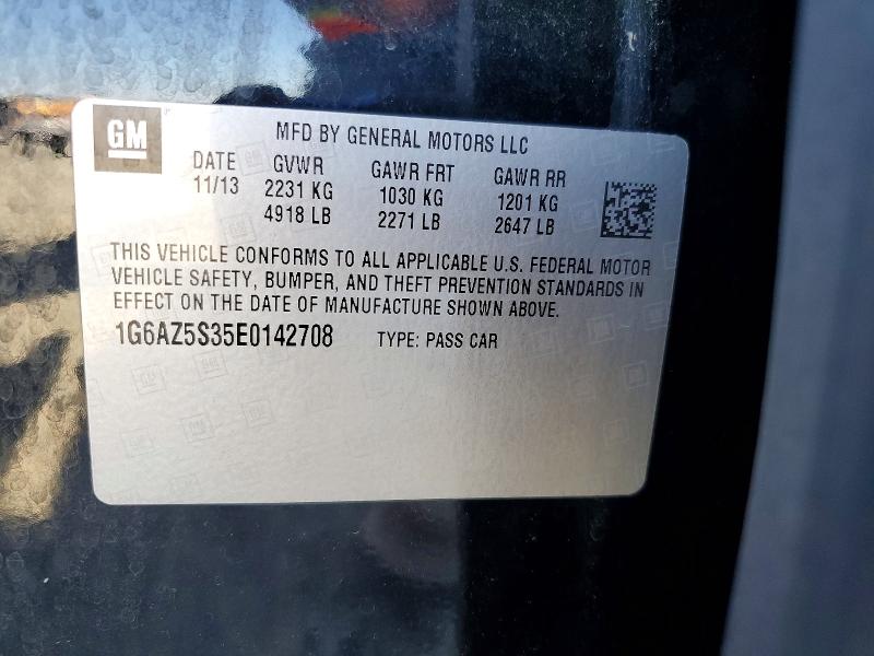 Продаж на аукціоні авто 2014 Cadillac Cts, vin: 1G6AZ5S35E0142708, номер лоту: 52736386