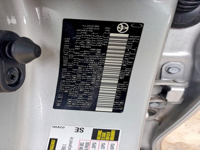 Aukcja sprzedaży 2024 Toyota Corolla, vin: 5YFB4MDE5RP100074, numer aukcji: 54634756