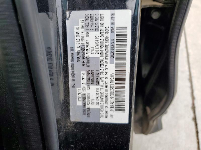 51991546 :رقم المزاد ، JM3KFACL6H0157263 vin ، 2017 Mazda Cx-5 مزاد بيع