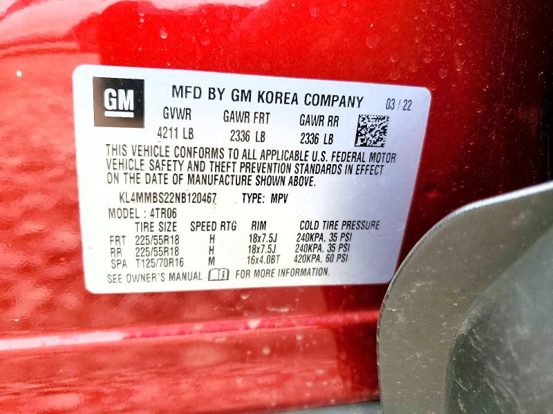 Продажа на аукционе авто 2022 Buick Encore Gx, vin: KL4MMBS22NB120467, номер лота: 53833466