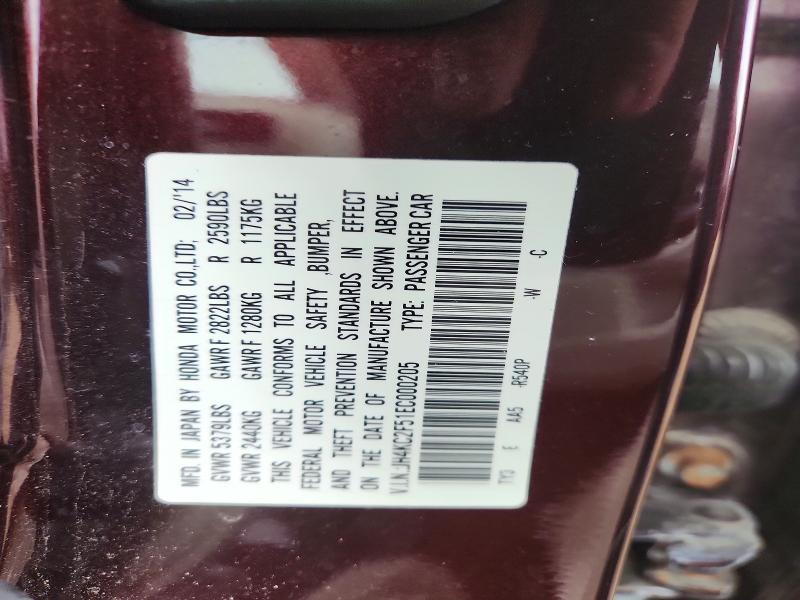 53001776 :رقم المزاد ، JH4KC2F51EC000205 vin ، 2014 Acura Rlx مزاد بيع