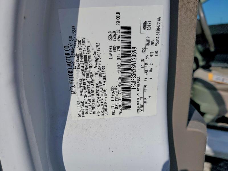 Продажа на аукционе авто 2008 Ford Focus, vin: 1FAHP35N28W120899, номер лота: 53613036