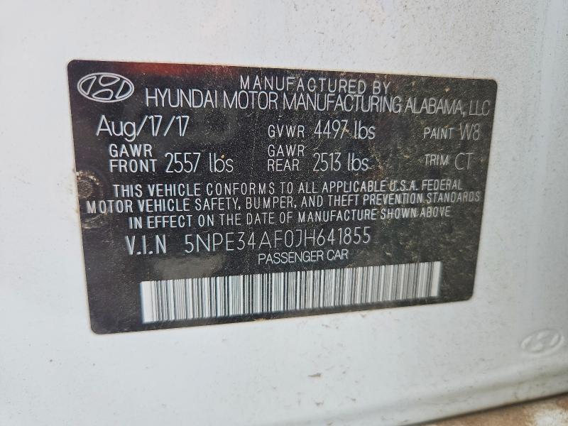 Продажа на аукционе авто 2018 Hyundai Sonata, vin: 5NPE34AF0JH641855, номер лота: 53036326
