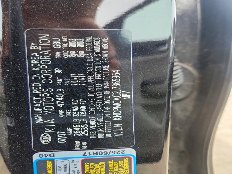 Aukcja sprzedaży 2018 Kia Sportage, vin: KNDPMCAC2J7365964, numer aukcji: 54438056