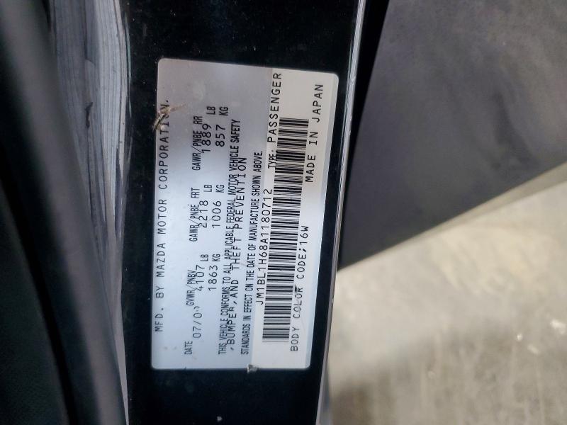 Продаж на аукціоні авто 2010 Mazda 3, vin: JM1BL1H68A1180712, номер лоту: 52800276