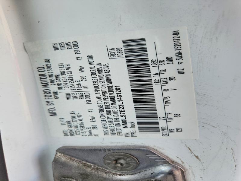 54013886 :رقم المزاد ، NM0LS7E23L1461201 vin ، 2020 Ford Transit Connect مزاد بيع