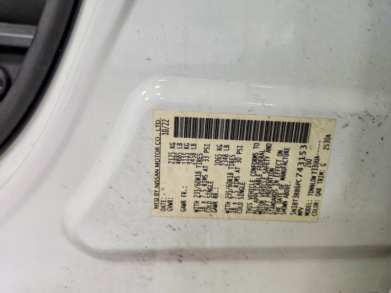 Aukcja sprzedaży 2023 Nissan Rogue, vin: 5N1BT3BB6PC743153, numer aukcji: 54336996