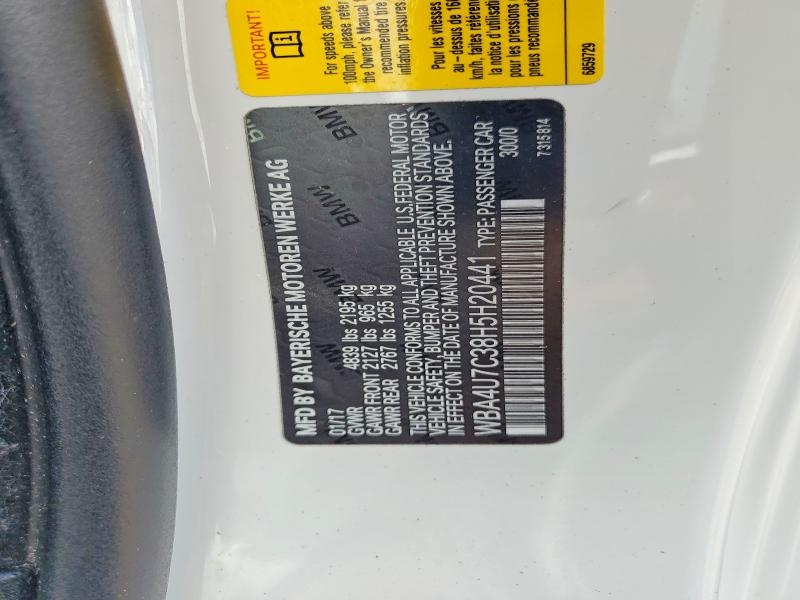 Продажа на аукционе авто 2017 Bmw 430i, vin: WBA4U7C38H5H20441, номер лота: 54457796