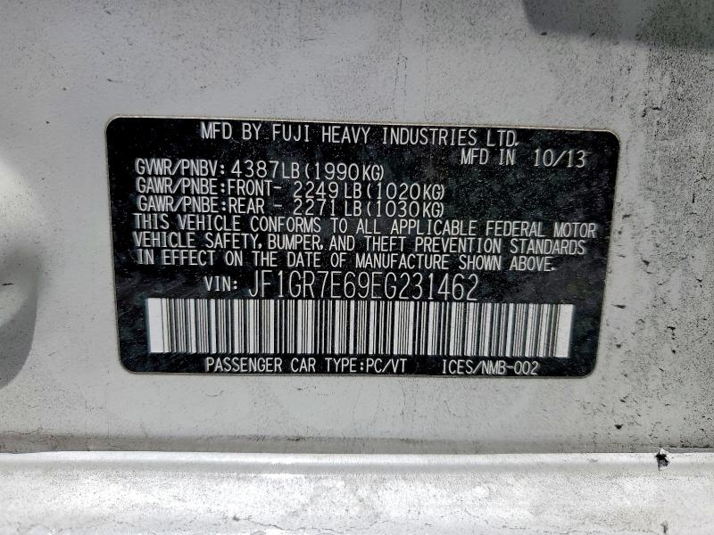 Продаж на аукціоні авто 2014 Subaru Impreza, vin: JF1GR7E69EG231462, номер лоту: 53653836