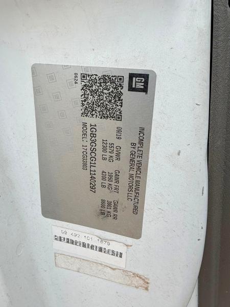 Aukcja sprzedaży 2020 Chevrolet Express G3500, vin: 1GB3GSCG1L1140297, numer aukcji: 54495916