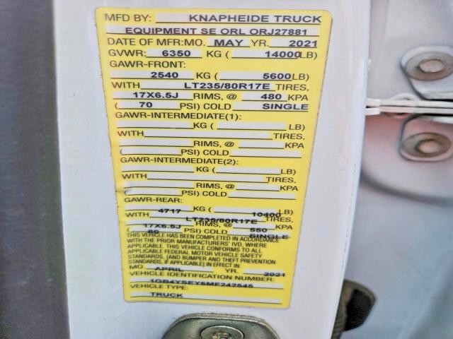Продаж на аукціоні авто 2021 Chevrolet Silverado, vin: 1GB4YSEY6MF242545, номер лоту: 53278616