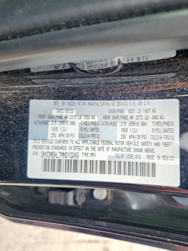Продажа на аукционе авто 2021 Mazda Cx-30, vin: 3MVDMBAL7MM210249, номер лота: 52519166
