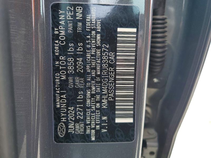 2024 Hyundai Elantra მანქანა იყიდება აუქციონზე, vin: KMHLM4DG1RU838572, აუქციონის ნომერი: 52305466